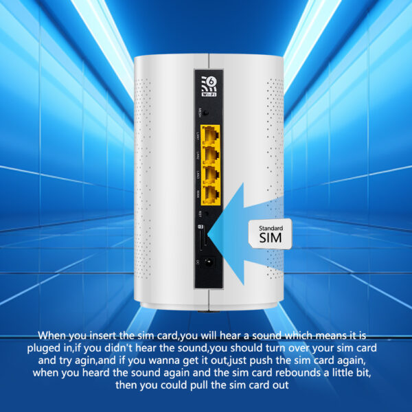 Cylinder shape 5g wifi 6 router